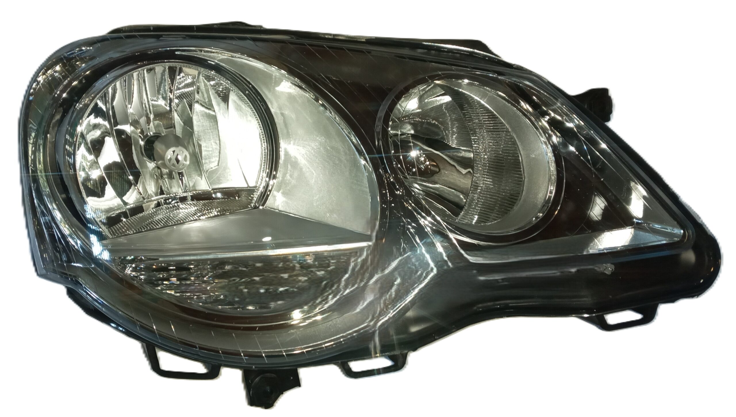 VW Polo 9 N 2006 - 2009, Headlight, RH, 7-Pin Manual Adjustable New Non-OEM