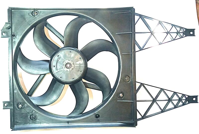 VW Polo9N 2006 - 2009, Vivo 2010 - 2017, Radiator Fan assembly, 3 pin new, non-OEM